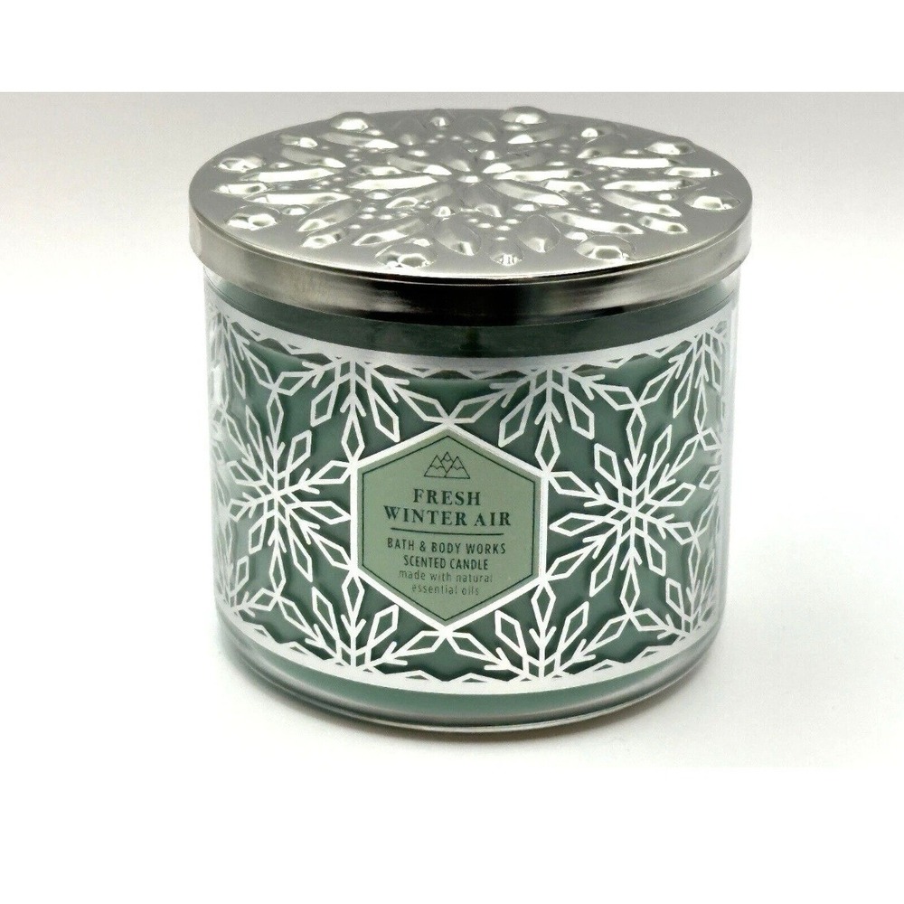 Bath & Body Works Fresh Winter Air Scented  3-wick Candle NEW